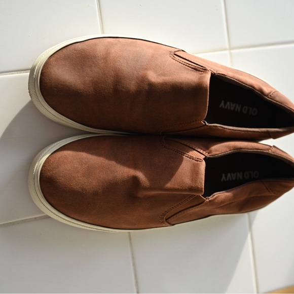 Men's Casual Slip-On Sneakers Old Navy Size 10 - Brown Suede - Picture 6 of 7